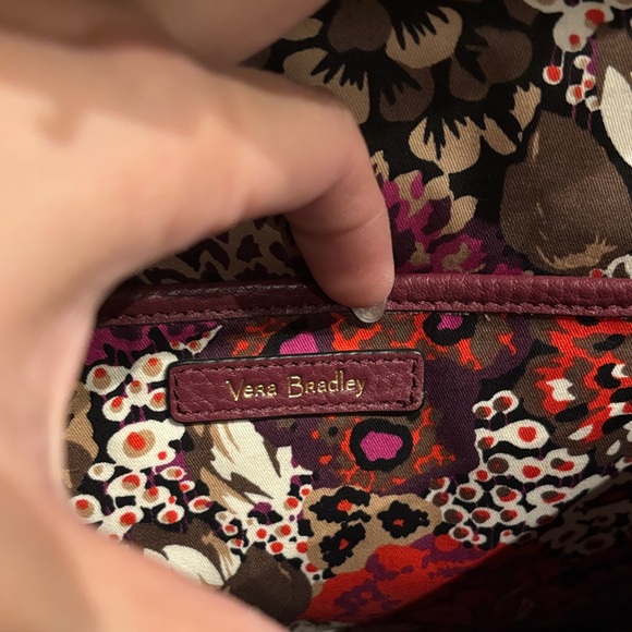 Vera Bradley Maroon Quilted Crossbody - Picture 4 of 10